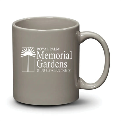 Malibu Mug Light Grey White Logo