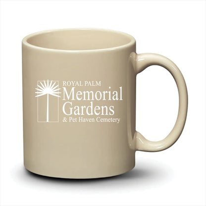Malibu Mug Almond White Logo