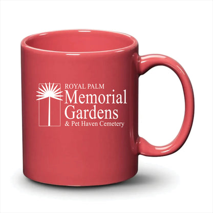 Malibu Mug Coral White Logo