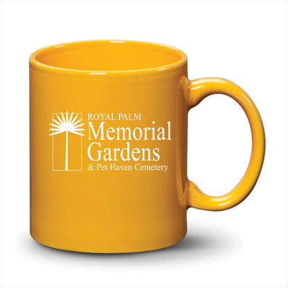 Malibu Mug Gamboge White Logo