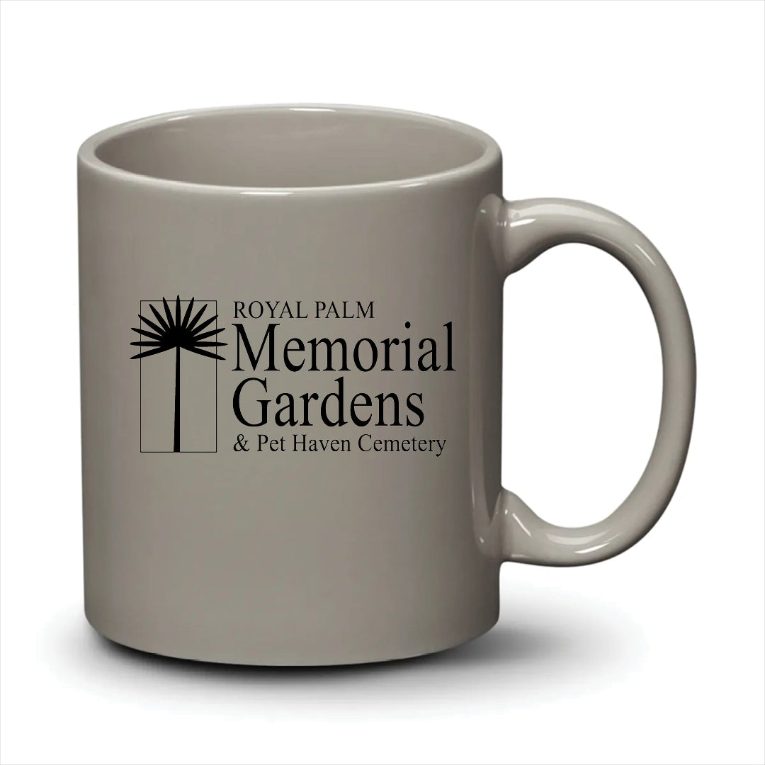 Malibu Mug Light Grey Black Logo