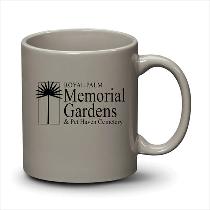 Malibu Mug Light Grey Black Logo