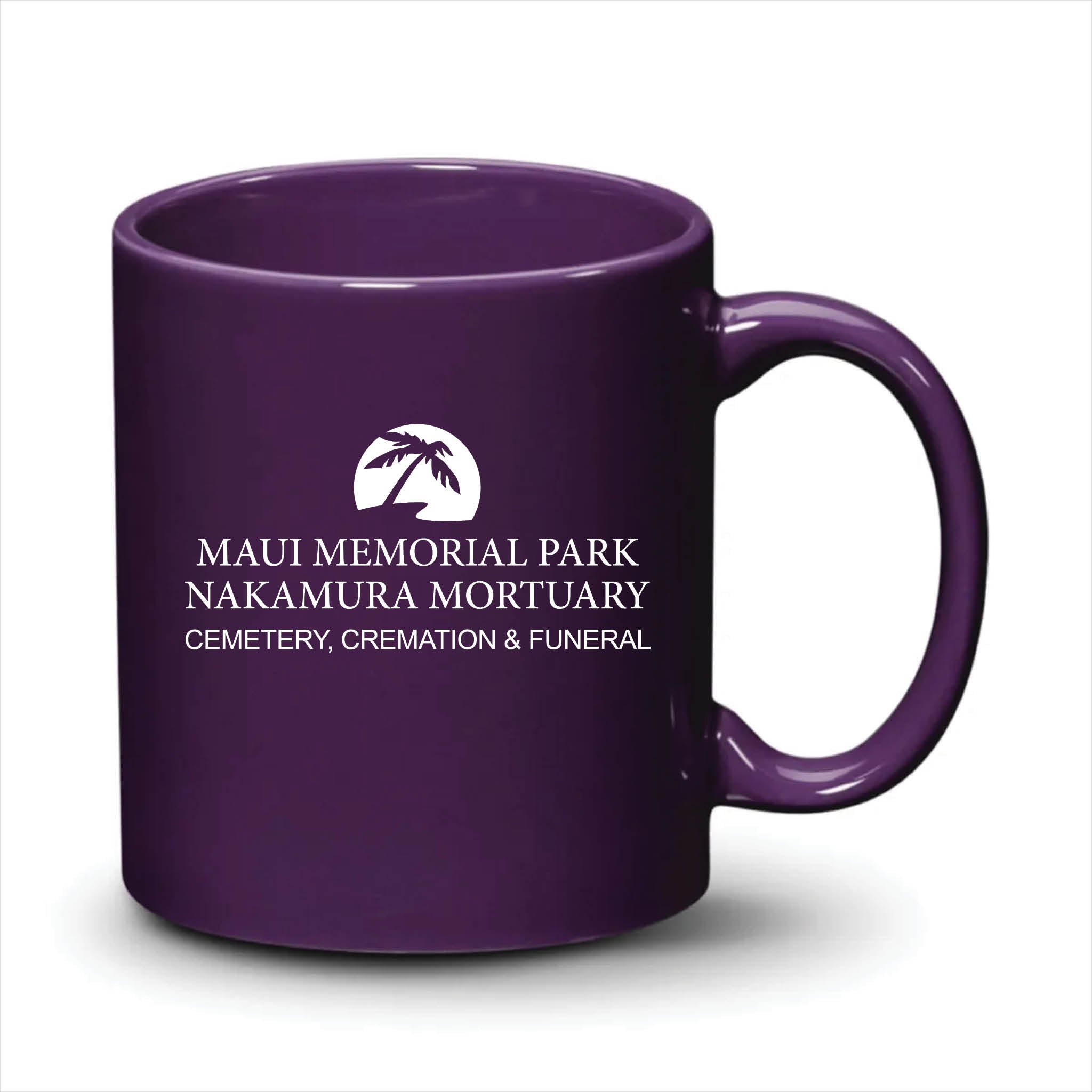 Malibu Mug Purple White Logo