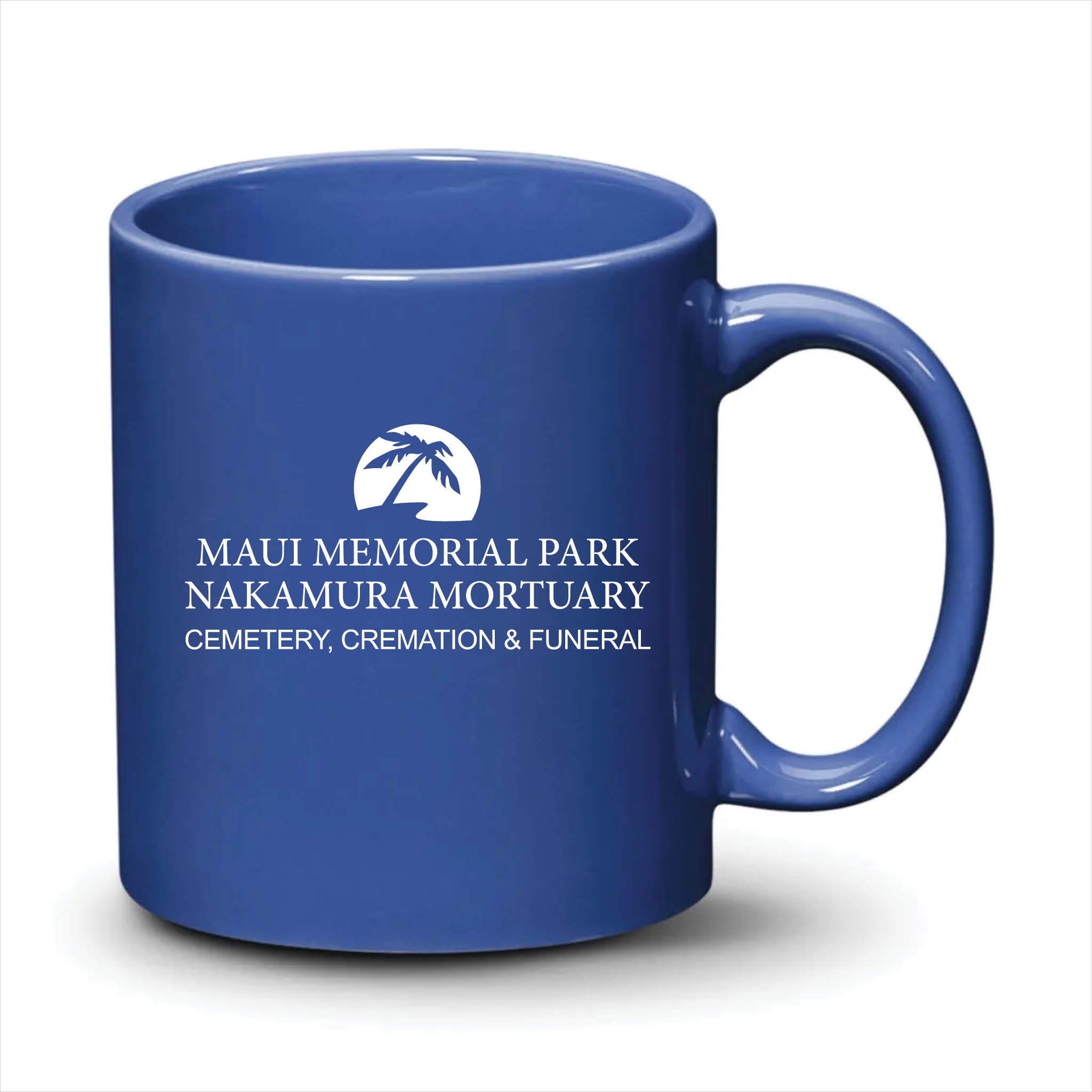 Malibu Mug Ocean Blue White Logo