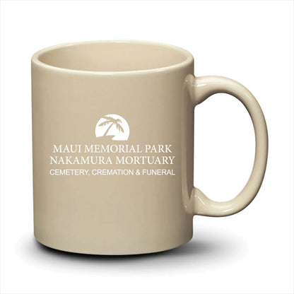 Malibu Mug Almond White Logo