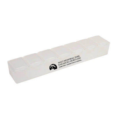 7 Day Pill Box Translucent White
