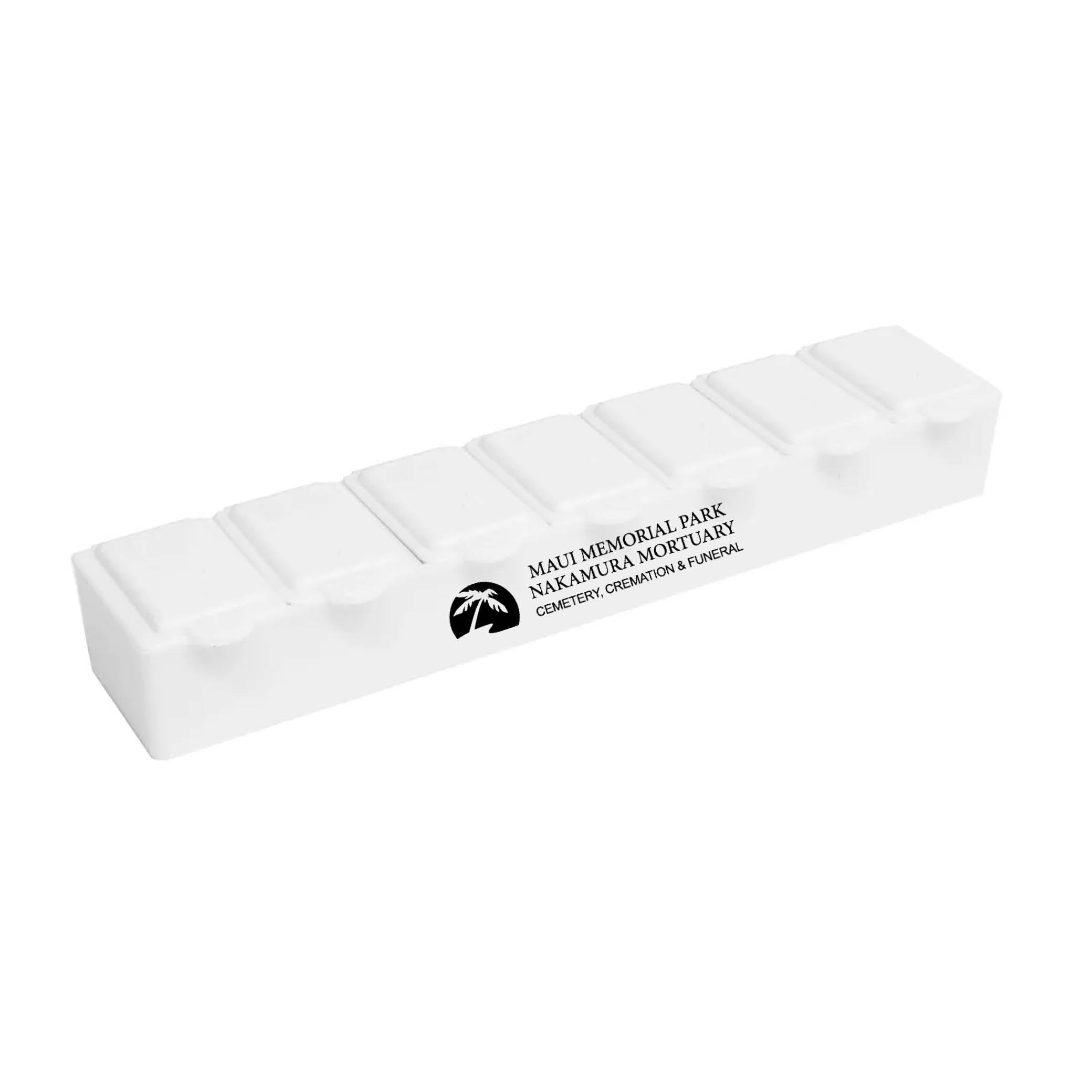 7 Day Pill Box White