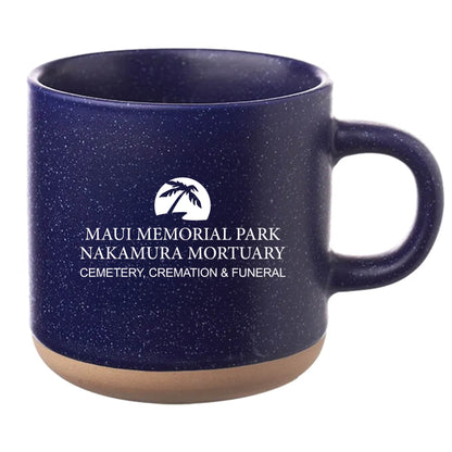 Cosmic Speckled Clay Coffee Mug 11 oz Blue