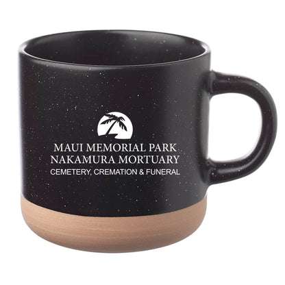 Cosmic Speckled Clay Coffee Mug 11 oz Black