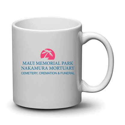 Malibu Mug White Full Color Logo