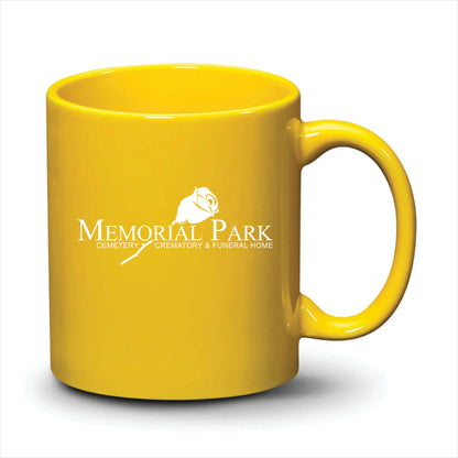 Malibu Mug Bright Yellow White Logo