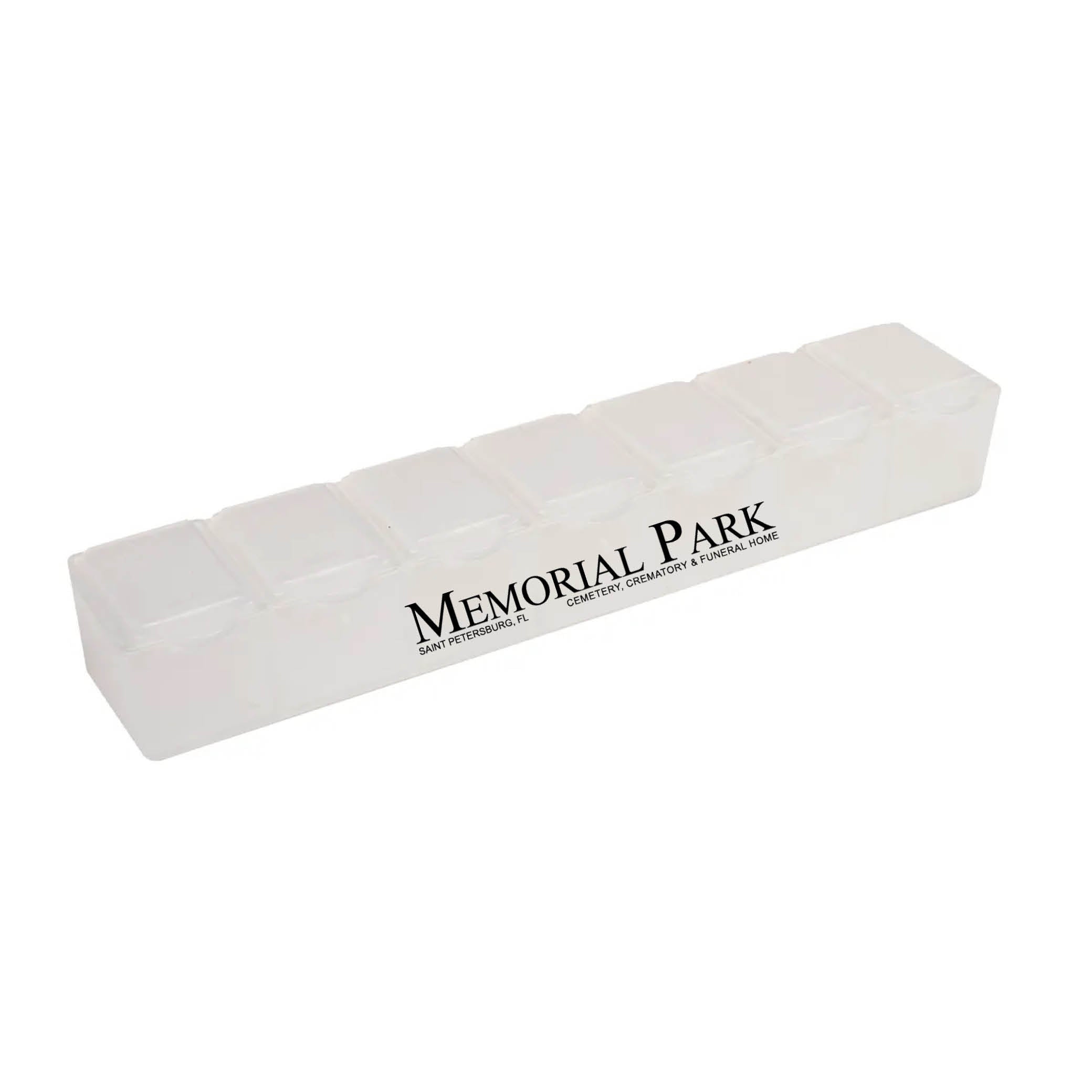 7 Day Pill Box Translucent White