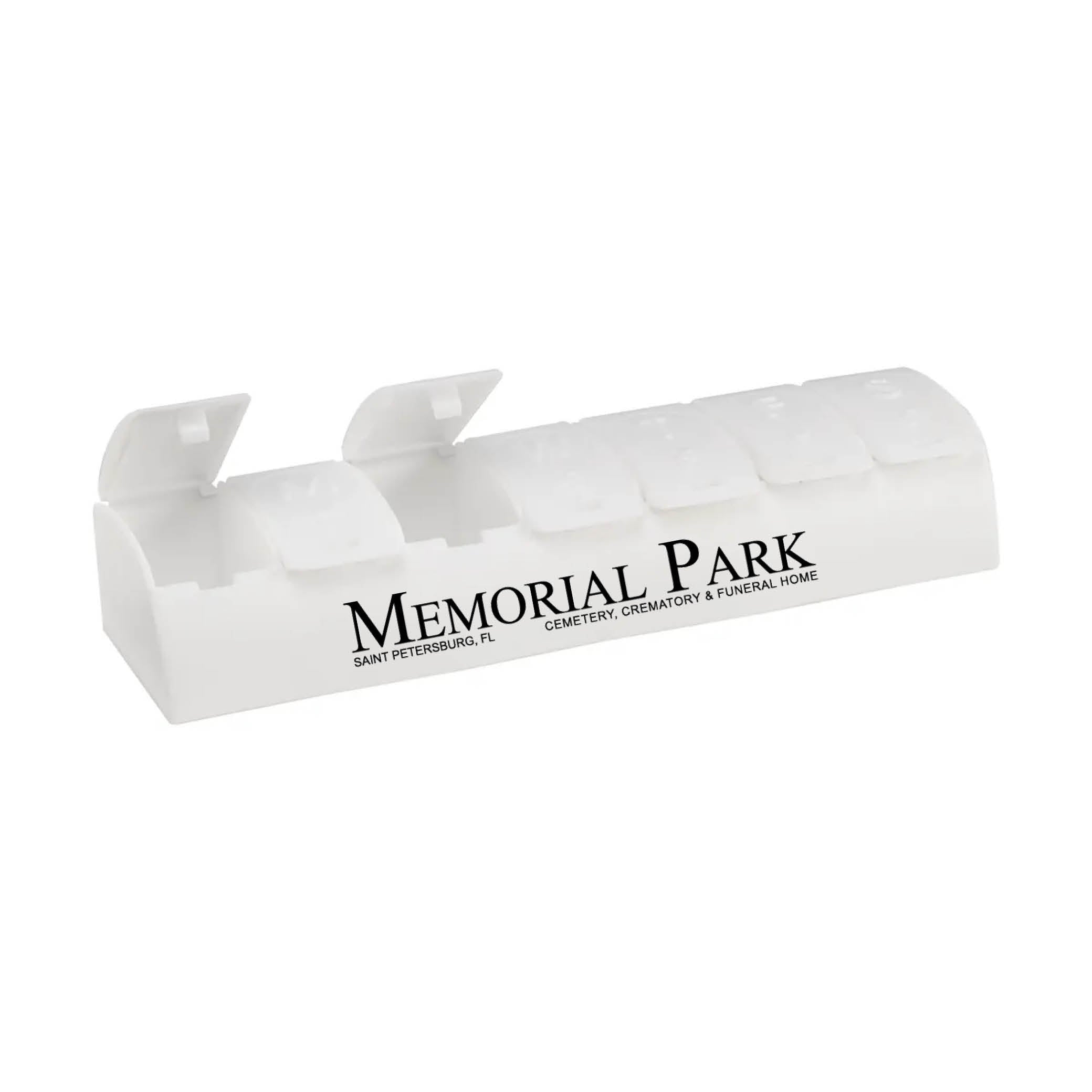QuickCare 7-Day Med Minder Pill Box White