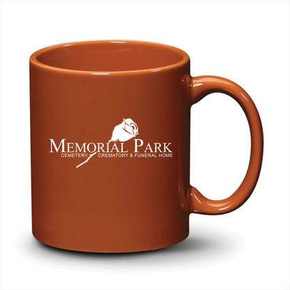 Malibu Mug Burnt Orange White Logo