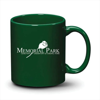 Malibu Mug Hunter Green White Logo
