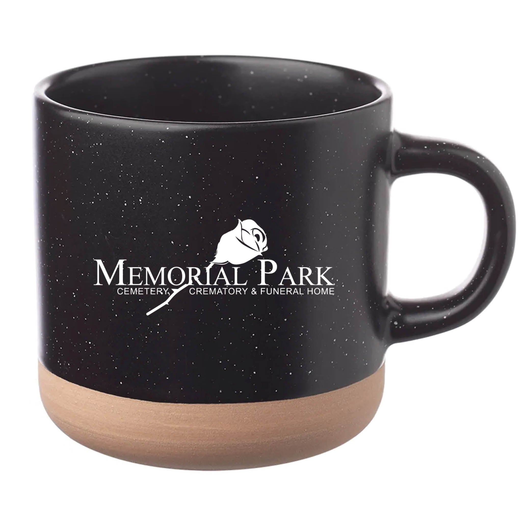 Cosmic Speckled Clay Coffee Mug 11 oz Black