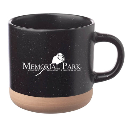 Cosmic Speckled Clay Coffee Mug 11 oz Black