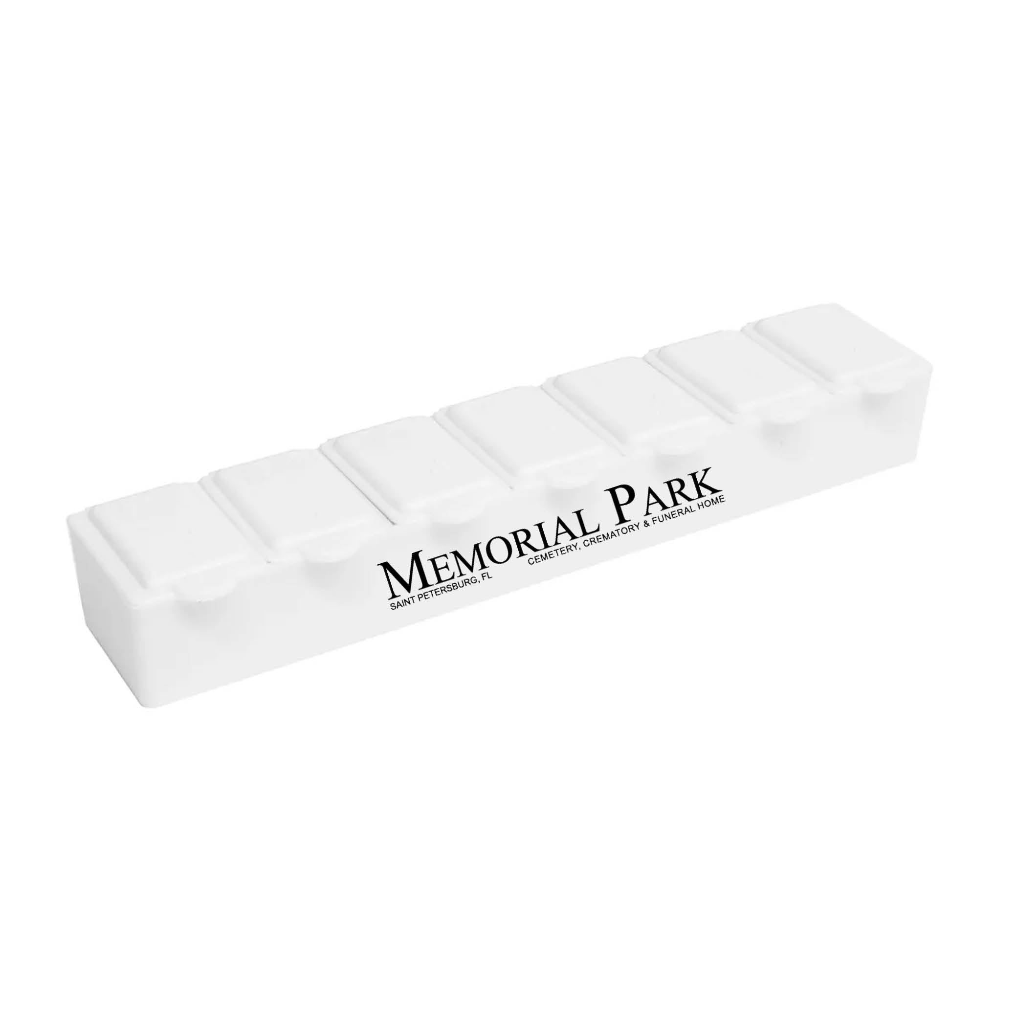 7 Day Pill Box White
