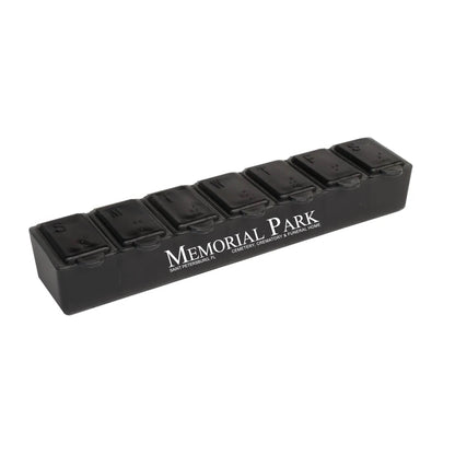 7 Day Pill Box Translucent Black