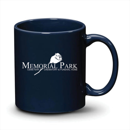 Malibu Mug Navy Blue White Logo