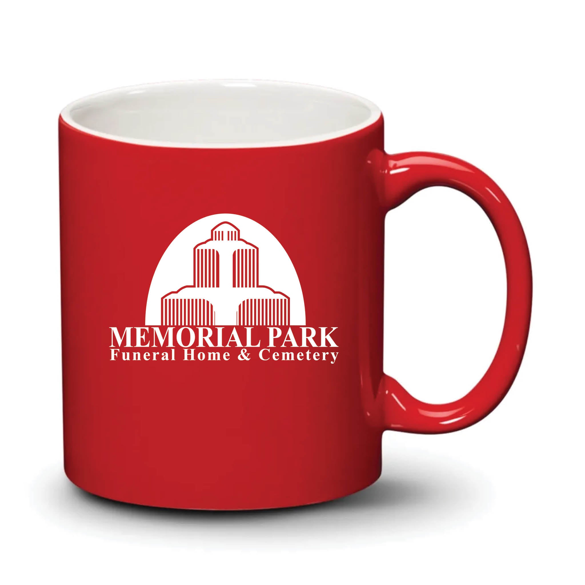 Malibu Mug Red White Logo