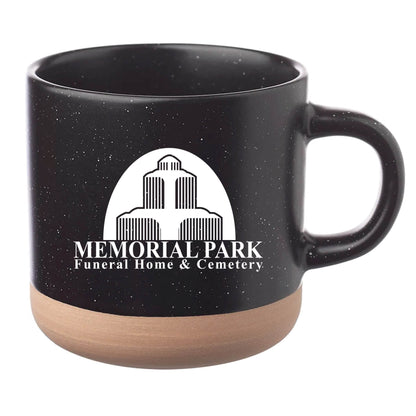 Cosmic Speckled Clay Coffee Mug 11 oz Black