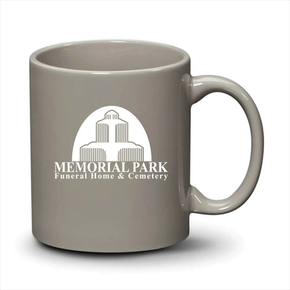 Malibu Mug Light Grey White Logo