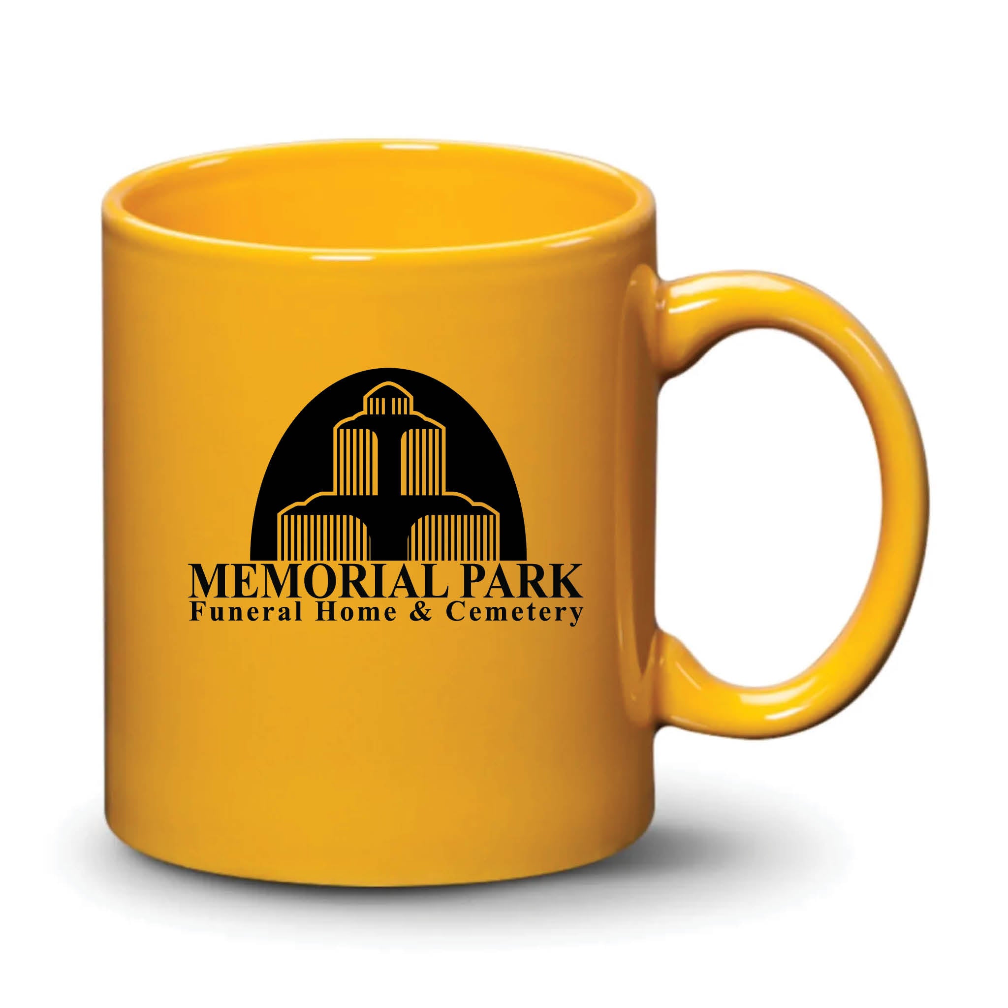 Malibu Mug Gamboge Black Logo