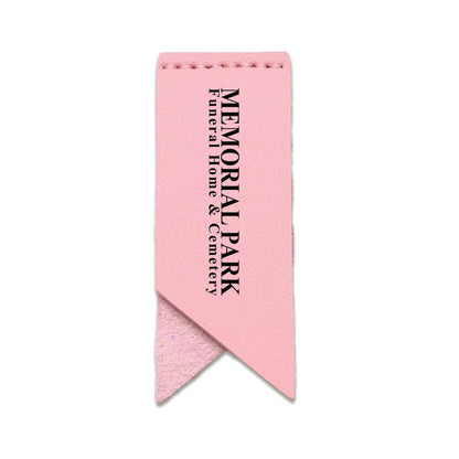 Handmade Leather Bookmark Corner Marker Clip Read Sign Pink