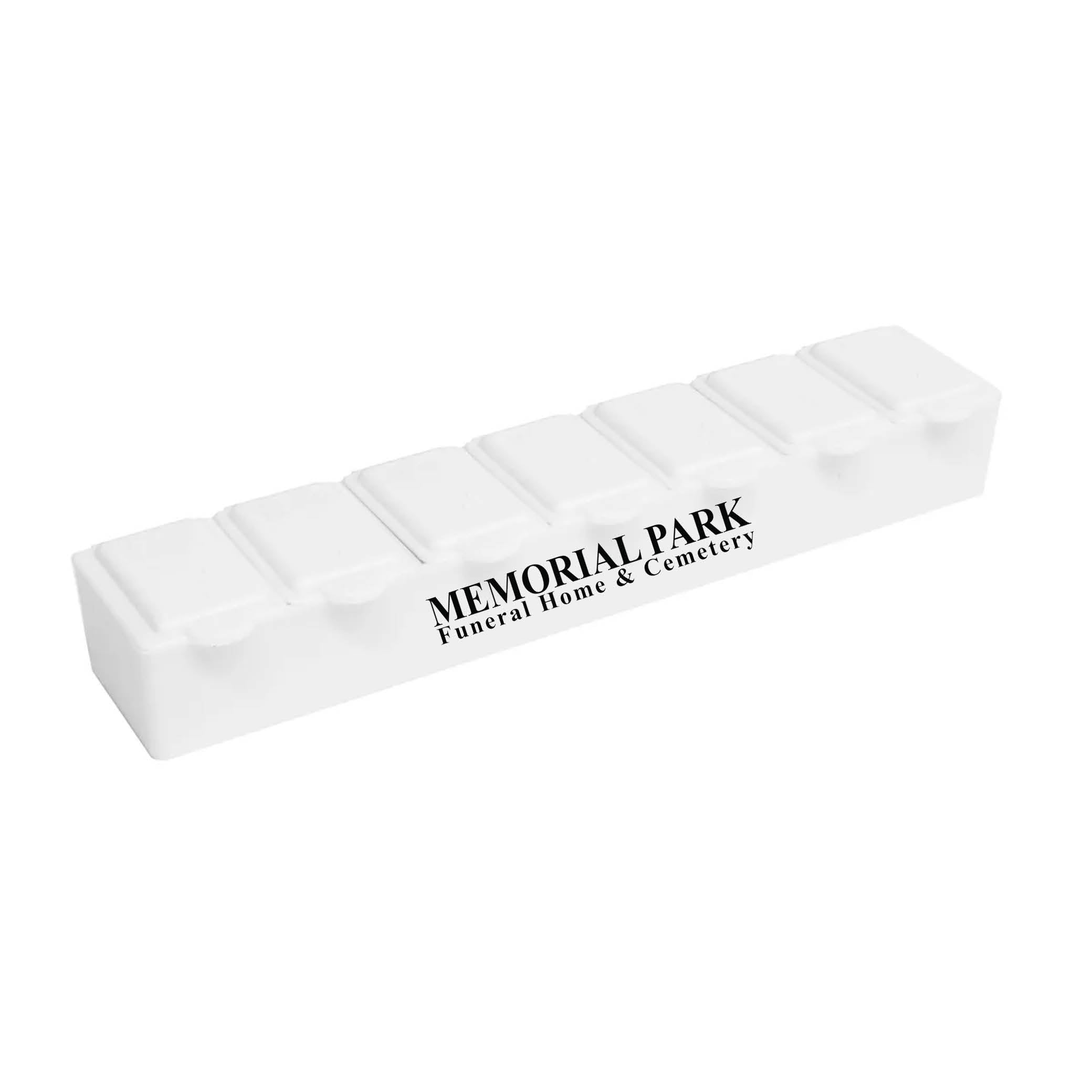 7 Day Pill Box White