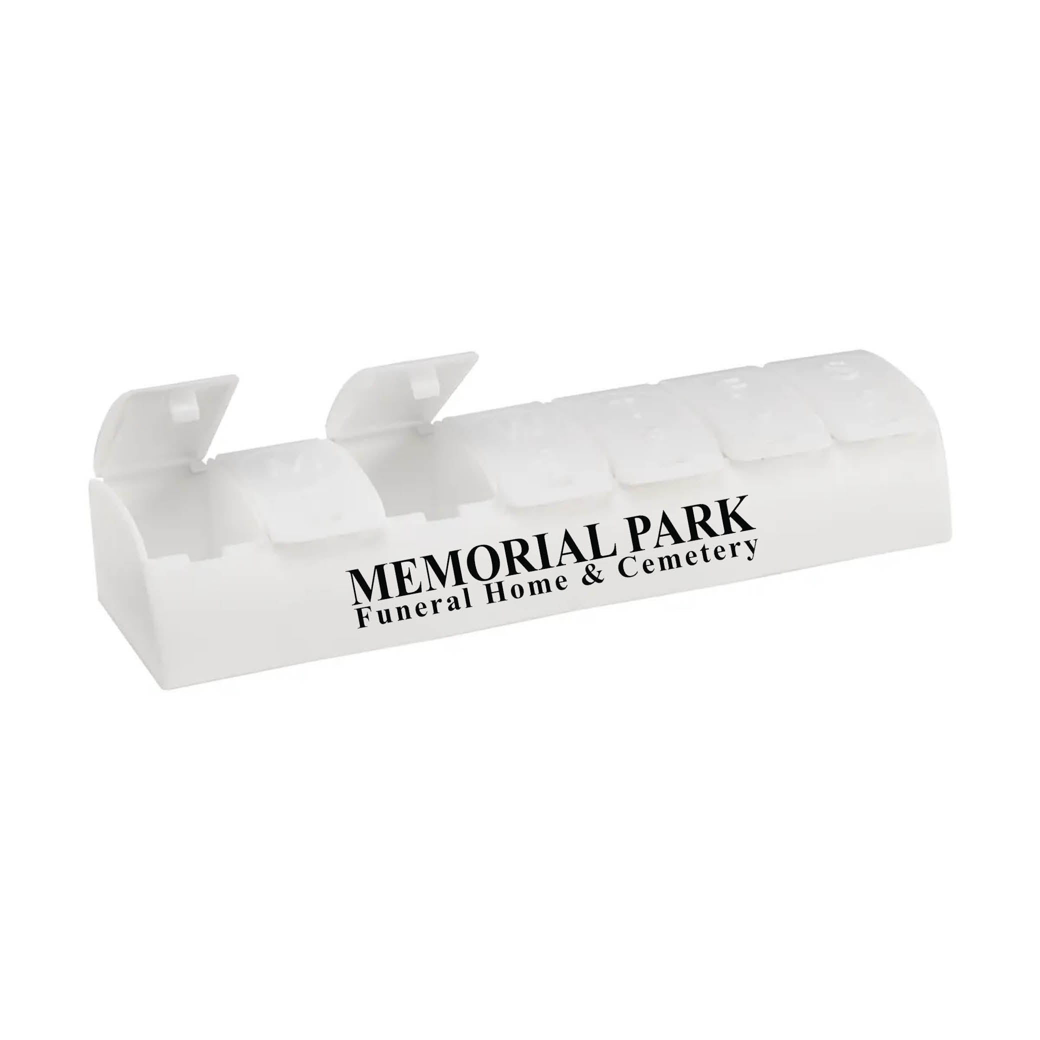 QuickCare 7-Day Med Minder Pill Box White