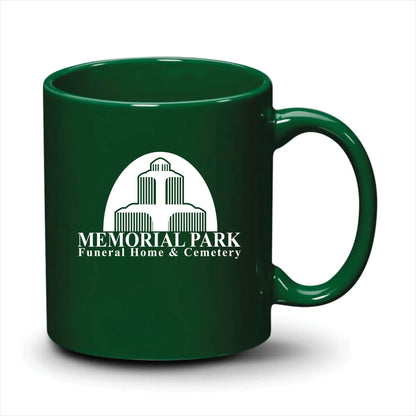 Malibu Mug Hunter Green White Logo