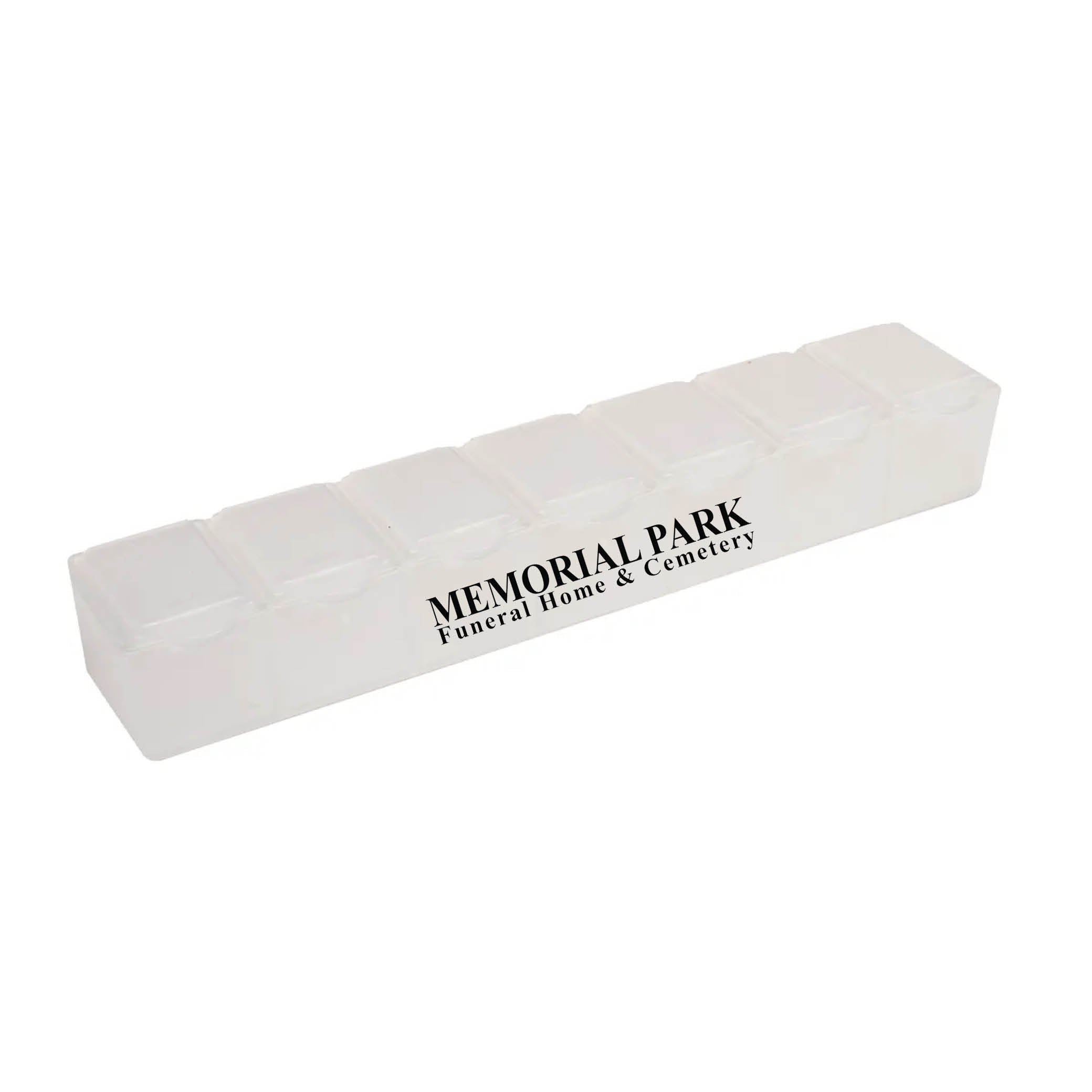 7 Day Pill Box Translucent White