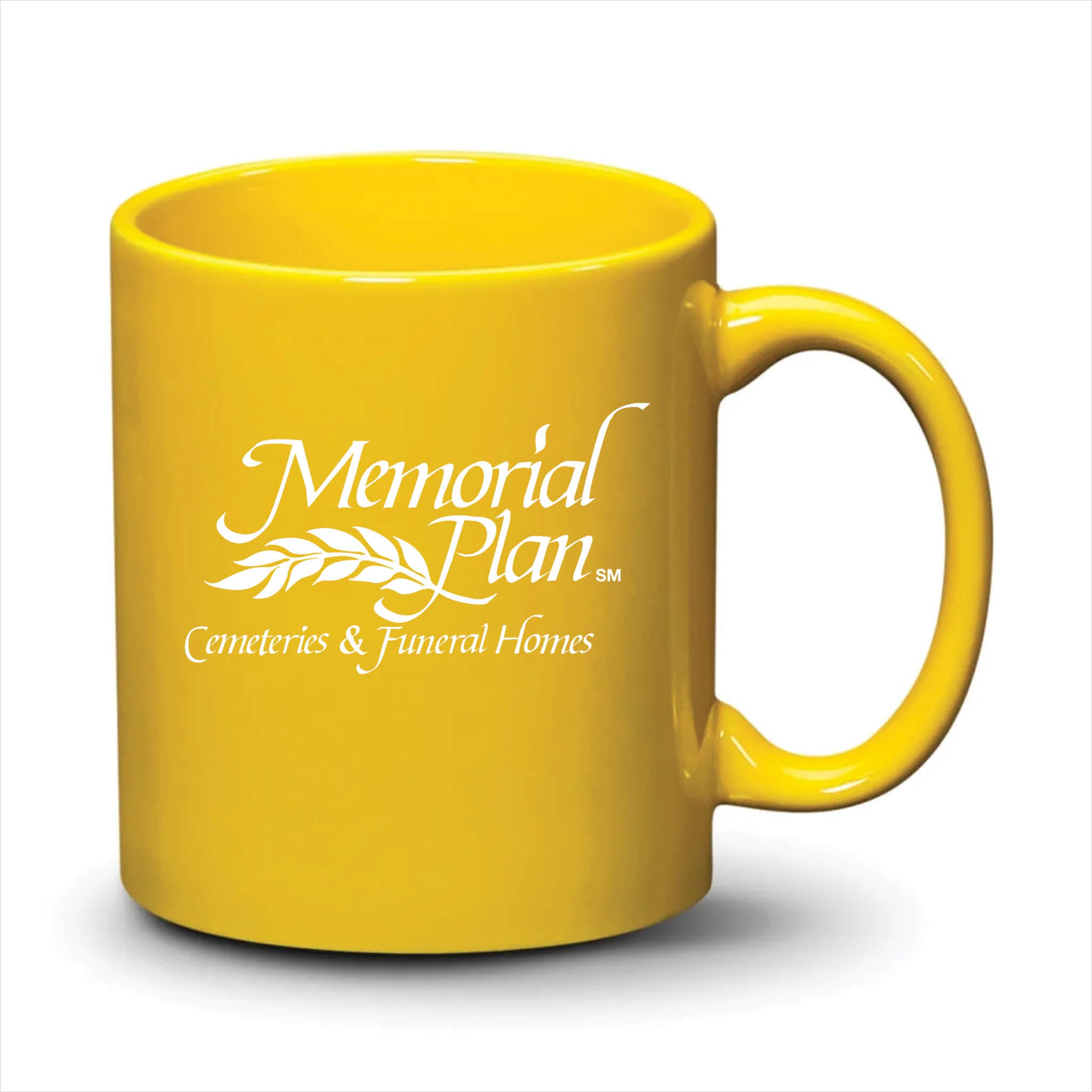 Malibu Mug Bright Yellow White Logo