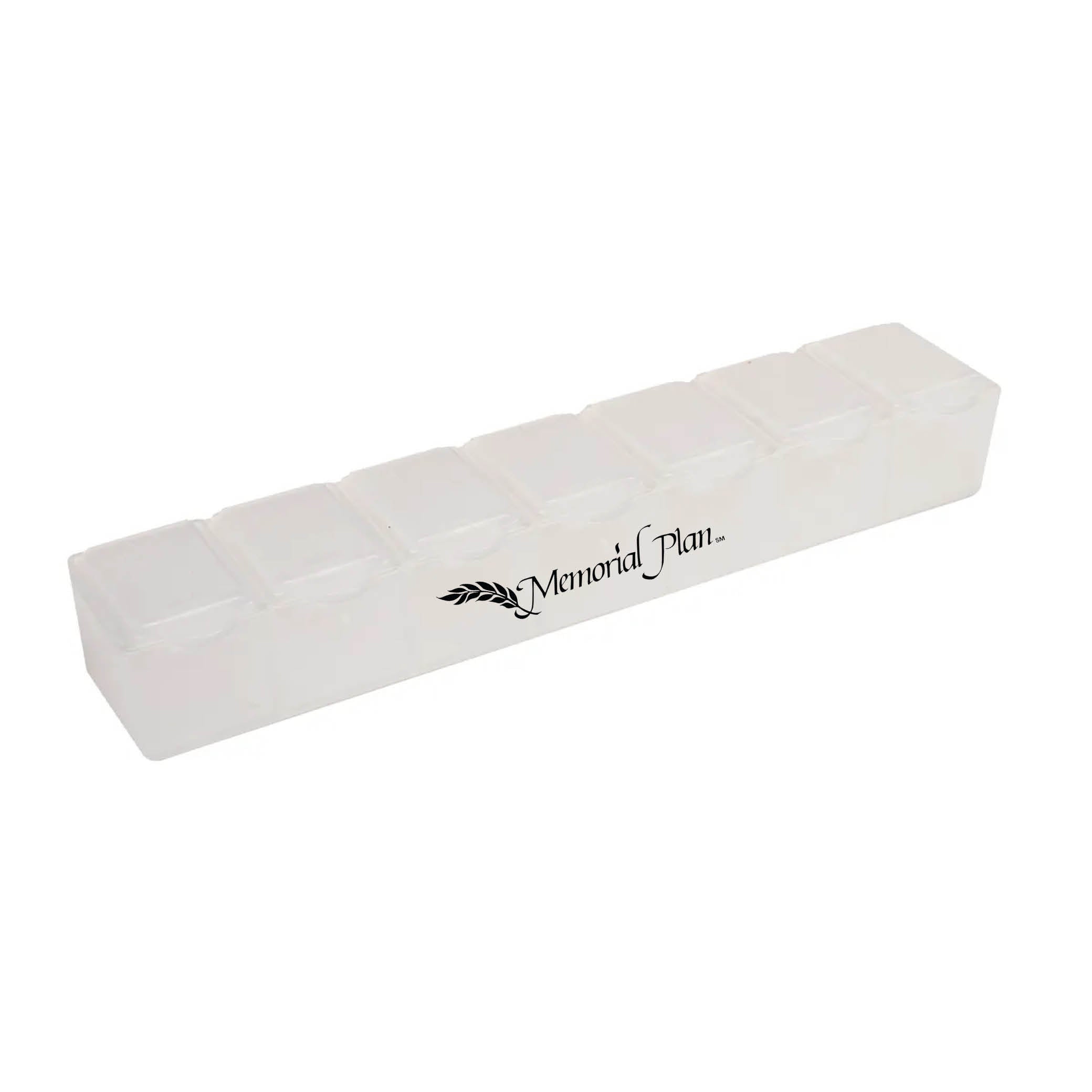 7 Day Pill Box Translucent White
