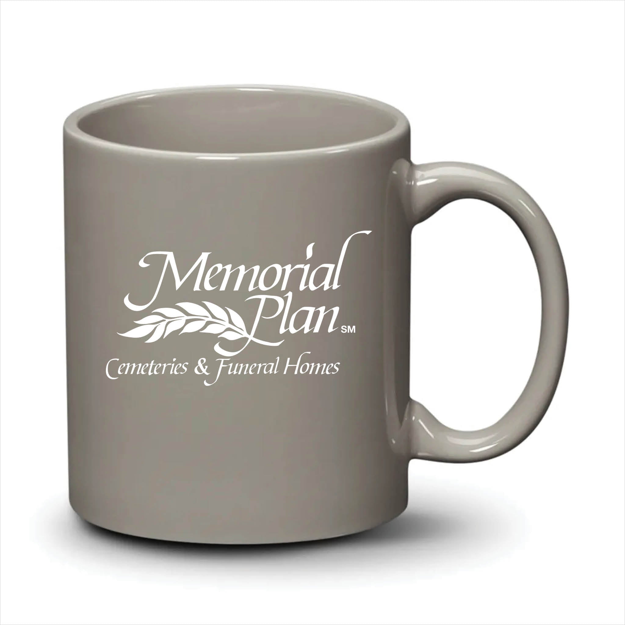 Malibu Mug Light Grey White Logo