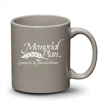 Malibu Mug Light Grey White Logo