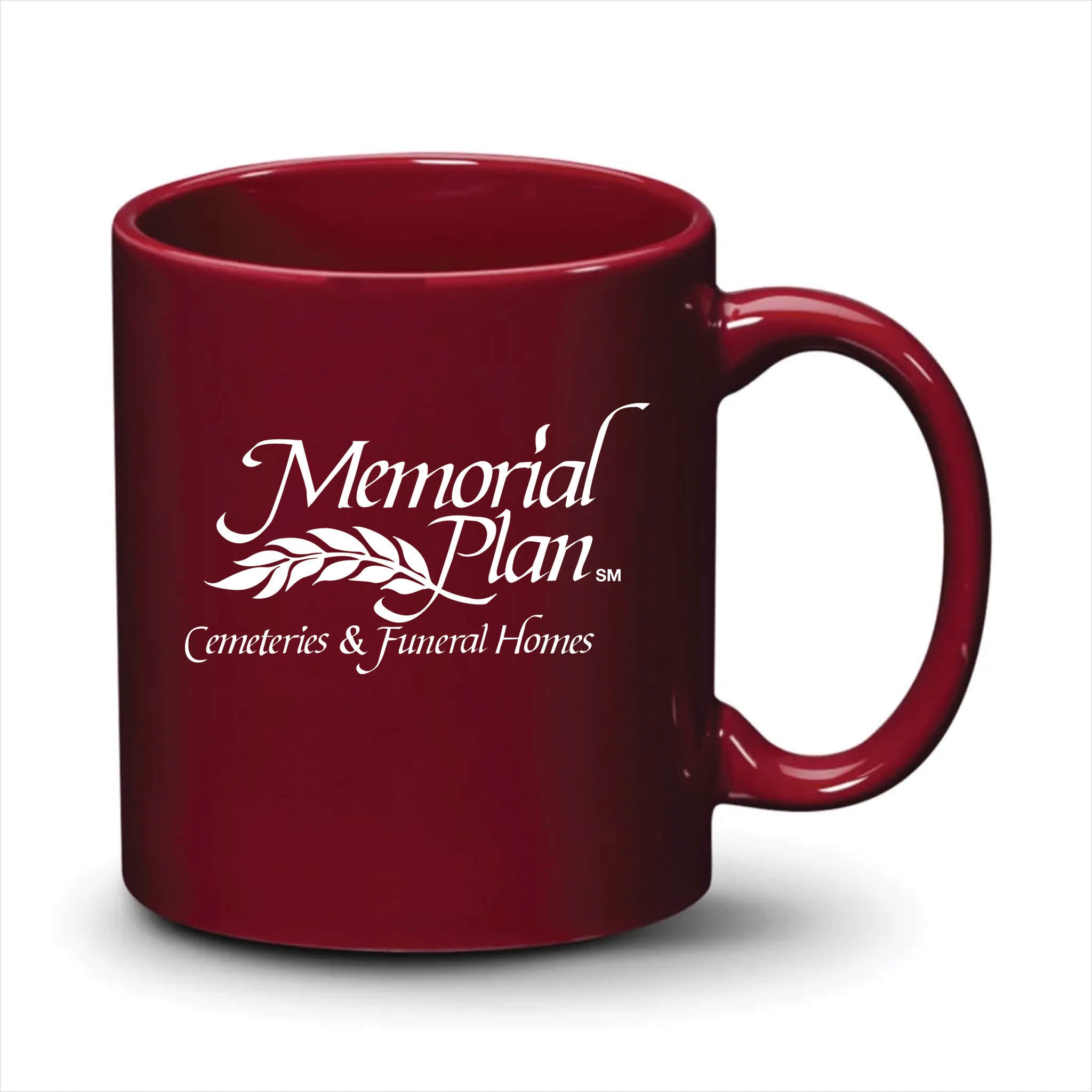 Malibu Mug Burgundy White Logo