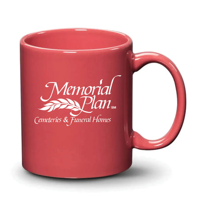 Malibu Mug Coral White Logo