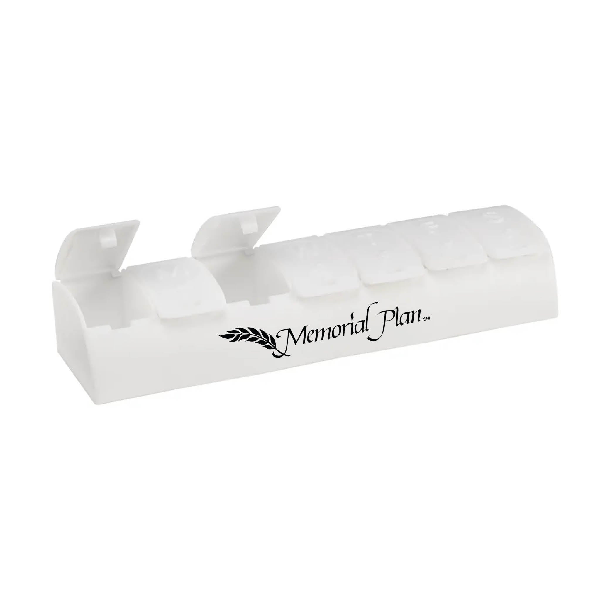 QuickCare 7-Day Med Minder Pill Box White