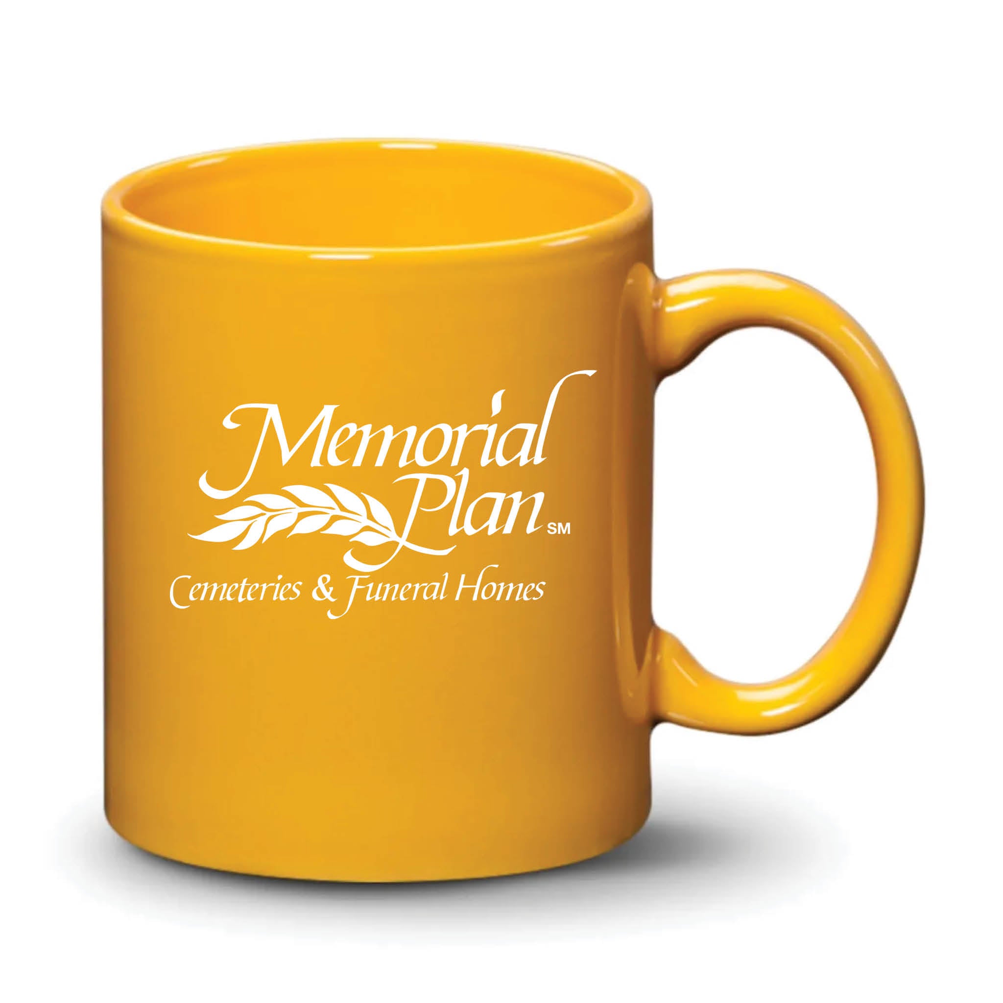 Malibu Mug Gamboge White Logo