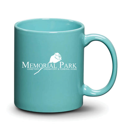 Malibu Mug Aqua White Logo