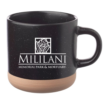 Cosmic Speckled Clay Coffee Mug 11 oz Black
