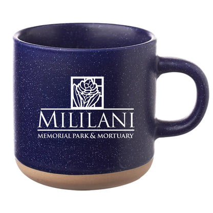 Cosmic Speckled Clay Coffee Mug 11 oz Blue