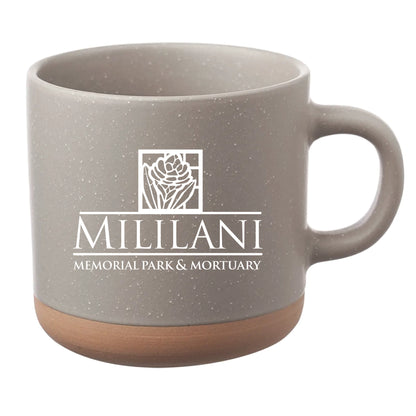Cosmic Speckled Clay Coffee Mug 11 oz Gray