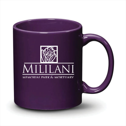 Malibu Mug Purple White Logo