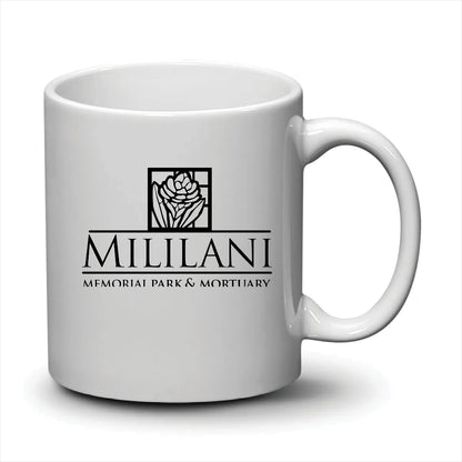 Malibu Mug White Black Logo