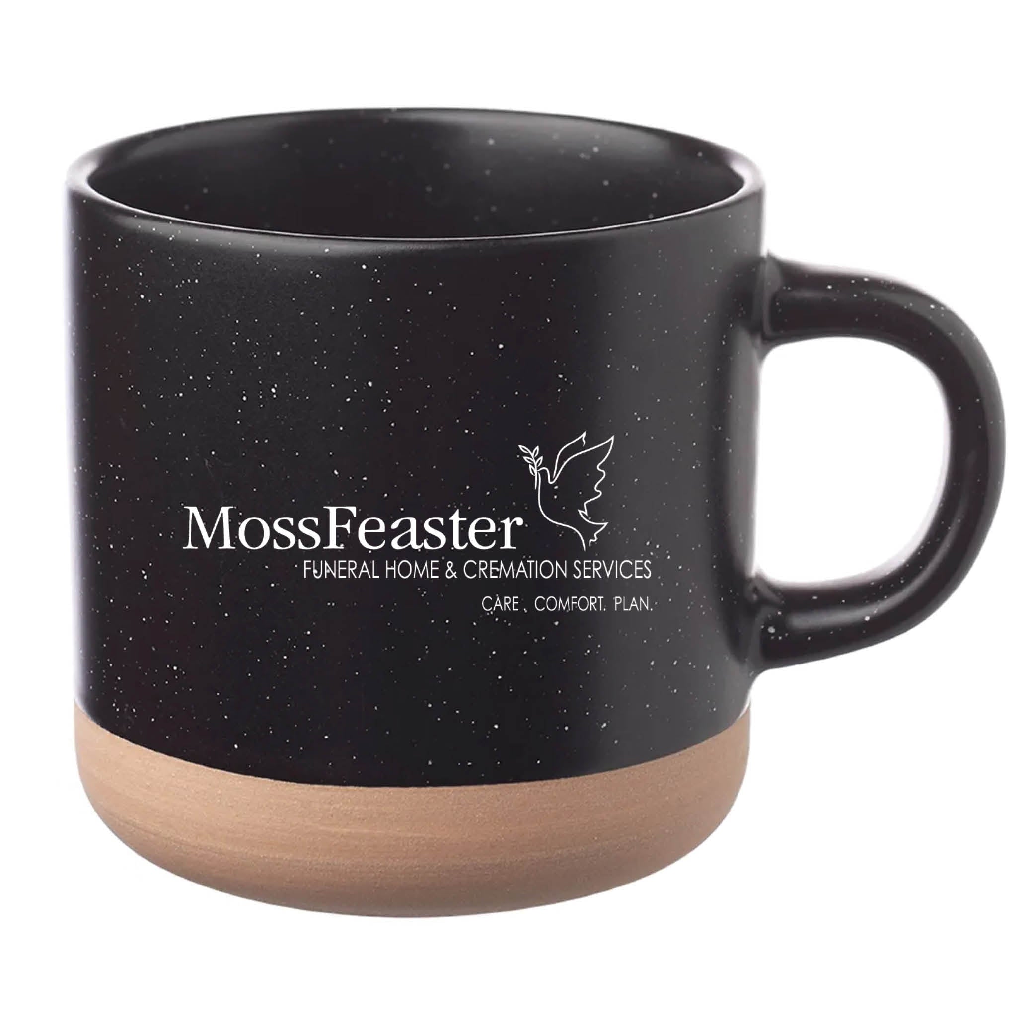 Cosmic Speckled Clay Coffee Mug 11 oz Black