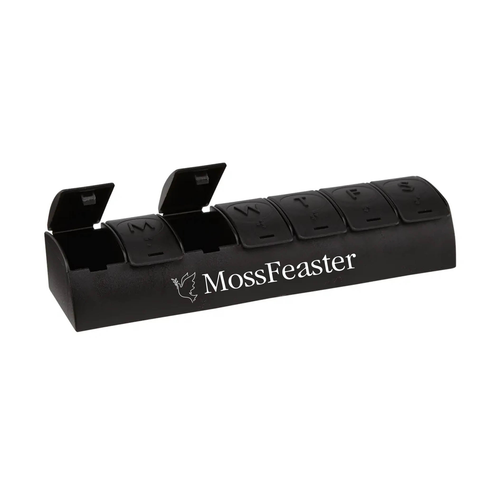 QuickCare 7-Day Med Minder Pill Box Black