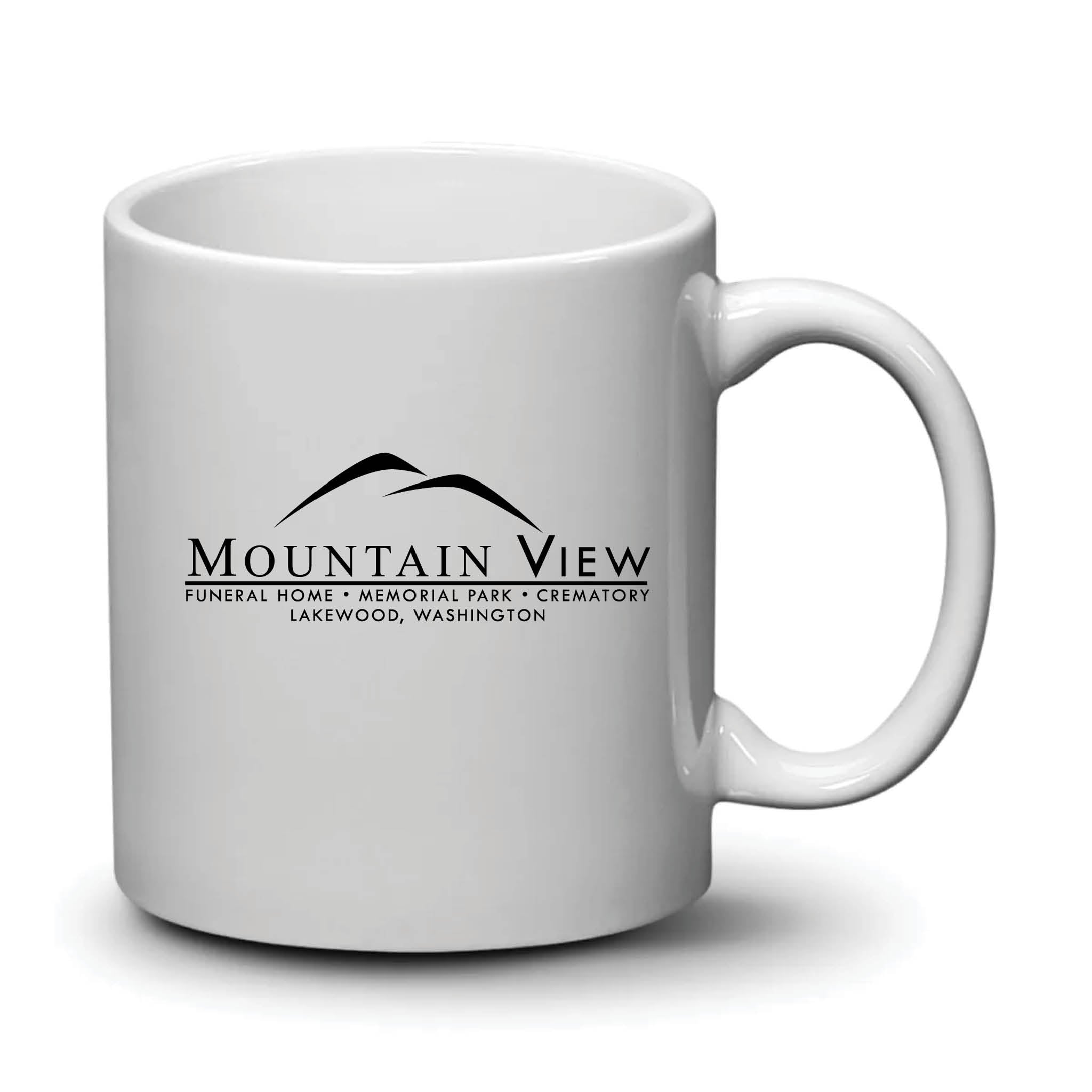 Malibu Mug White Black Logo